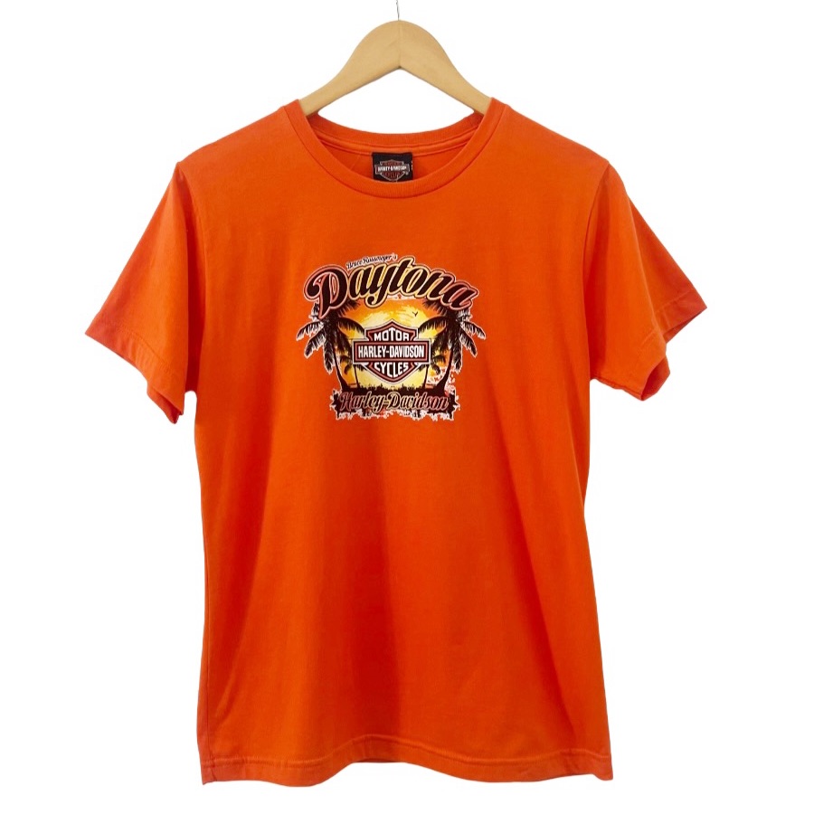 Harley Davidson Daytona Beach Florida Graphic Short Sleeve TShirt Youth